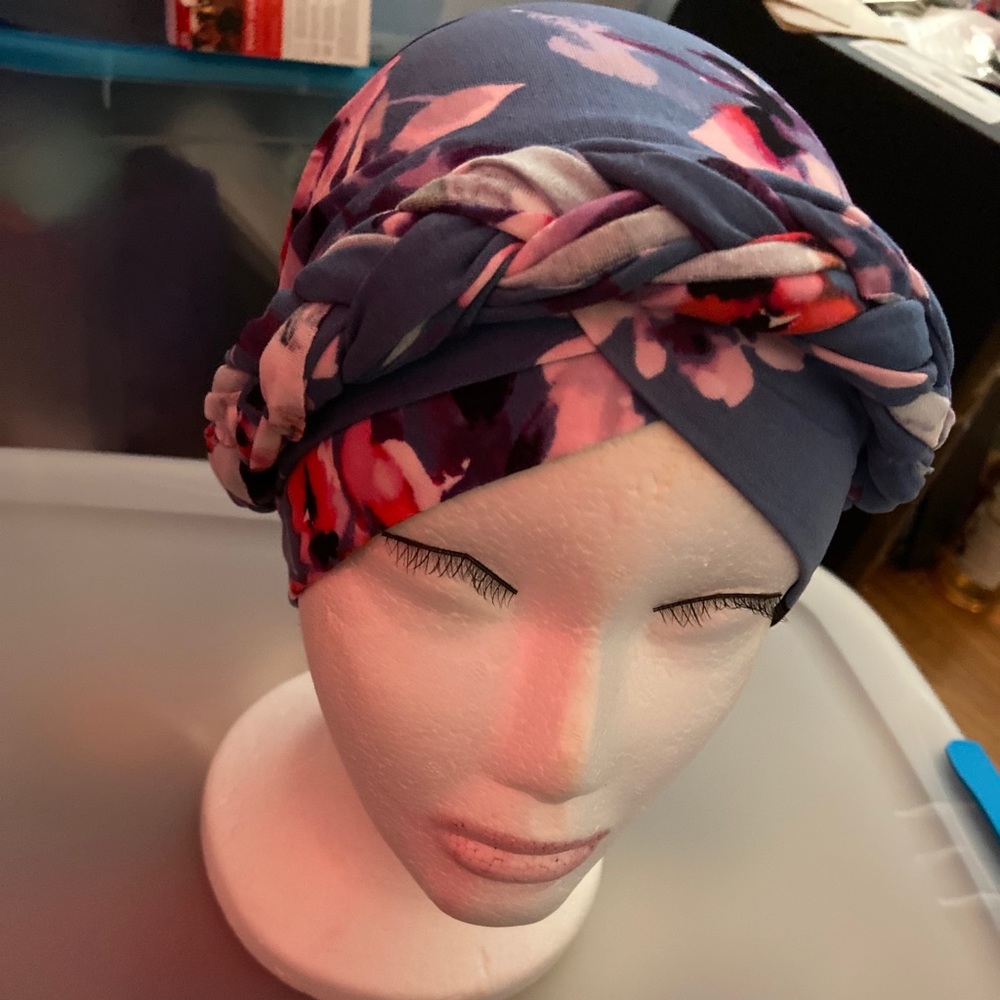 Blue Printed Turban